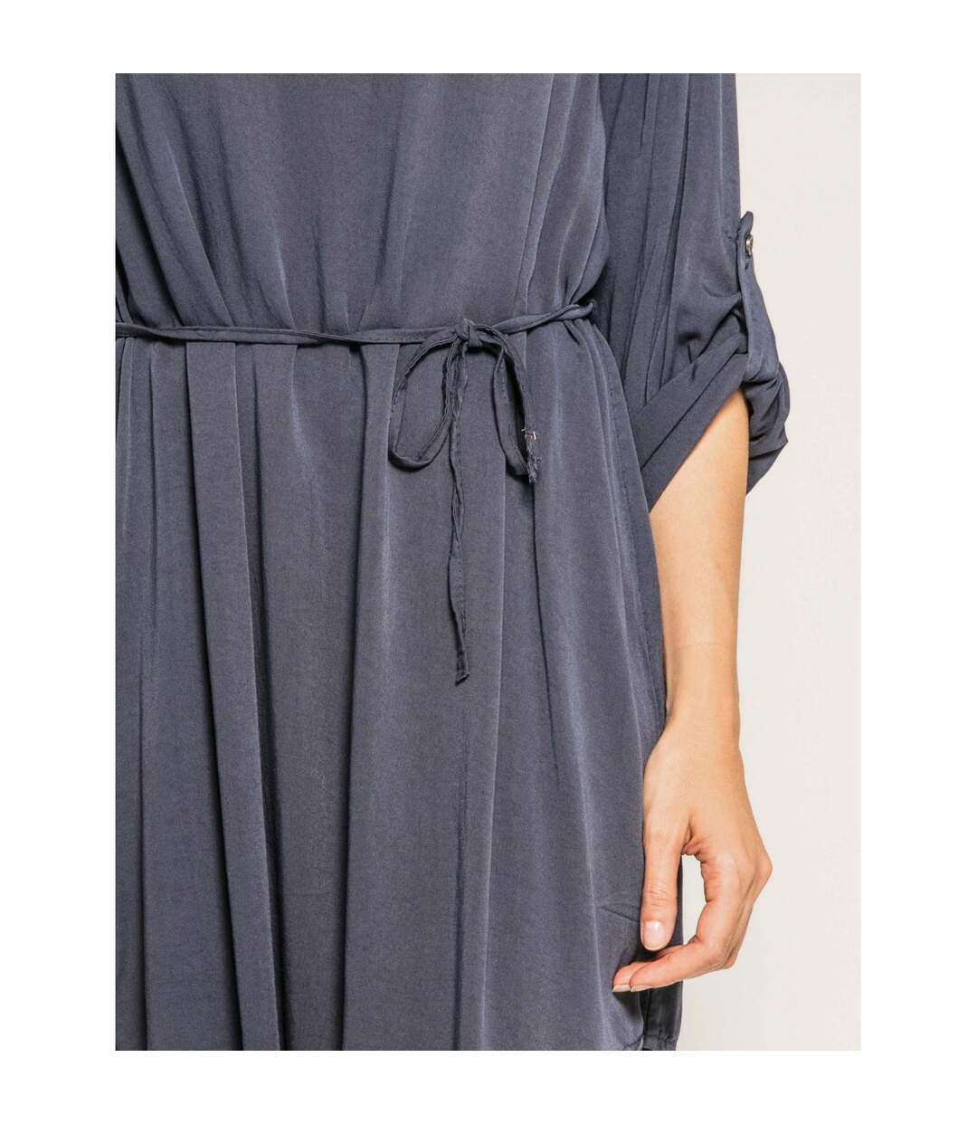 Robe courte fluide ceinturée IDYL - Dona X Lisa-2