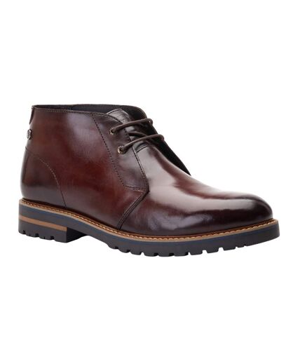 Bottines chukka swan homme marron Base London