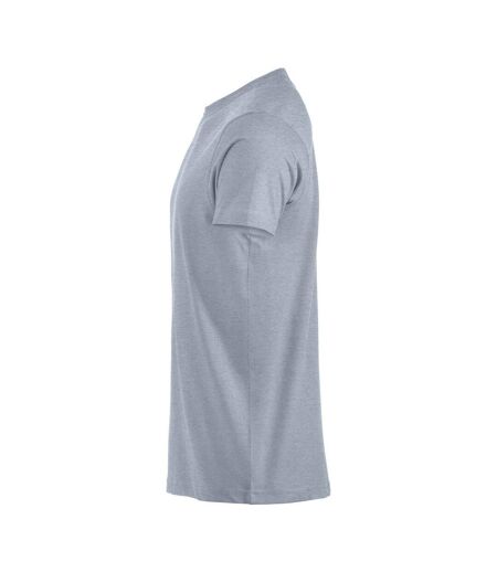 Mens Premium Melange T-shirt Grey Melange Clique