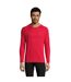 SOLS Mens Sporty Long Sleeve Performance T-Shirt (Red) - UTPC2903-1