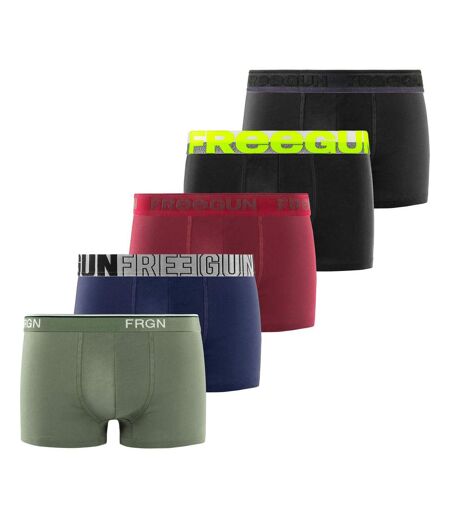 Pack Surprise de 5 Boxers homme en coton Freegun