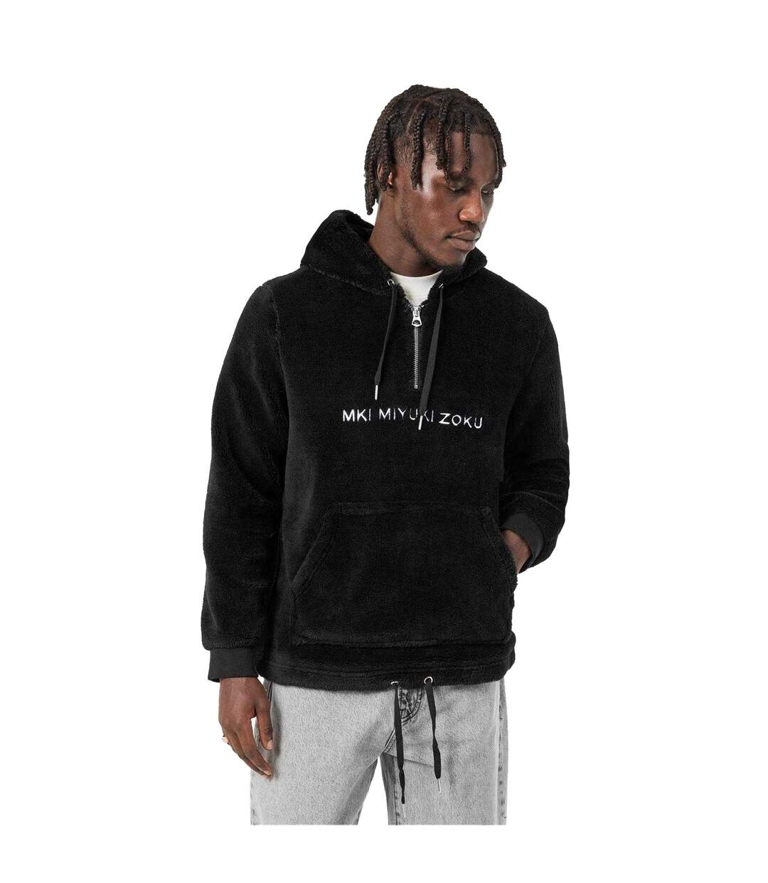 Sweat À Capuche Homme Noir MKI MIYUKI ZOKU-1