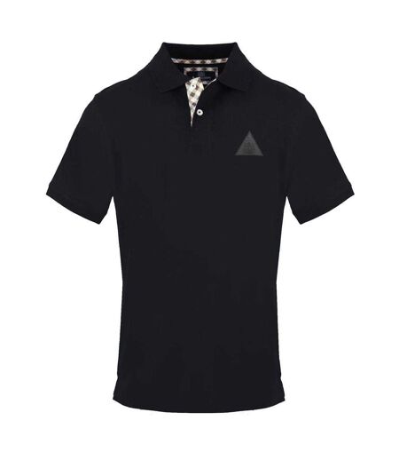 Polo Manches Courtes Homme Noir Aquascutum