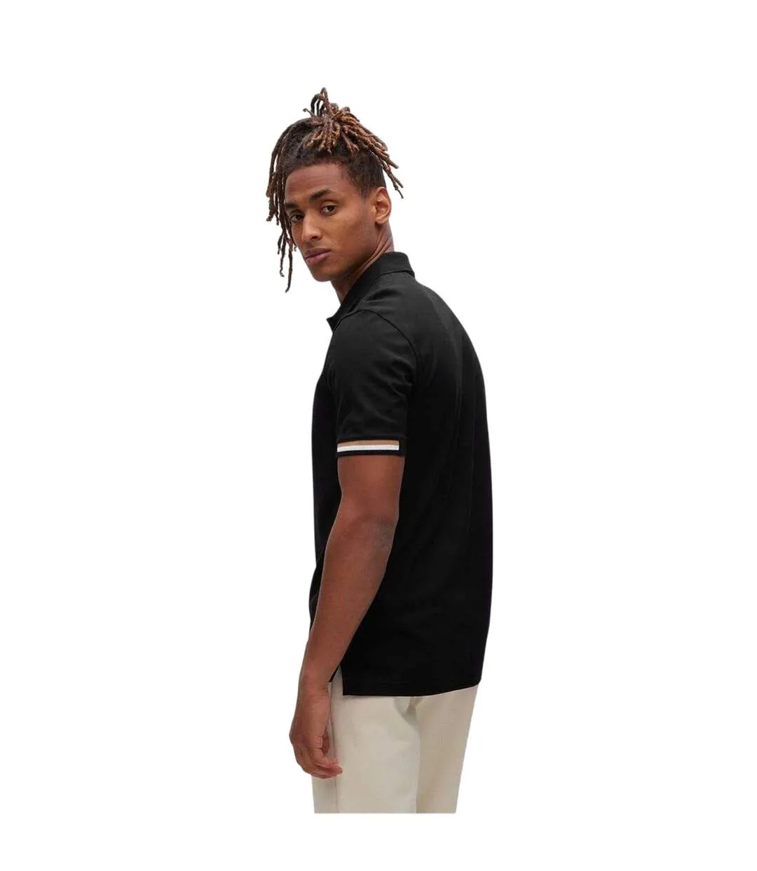 Polo Parlay Homme Noir Boss-3