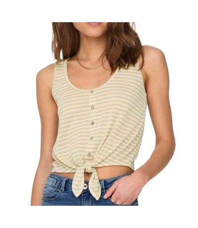 Top beige femme only glitter - l