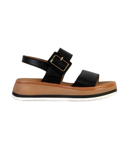 Sandales Compensées Cuir Gabor Flecht Twist Nappa