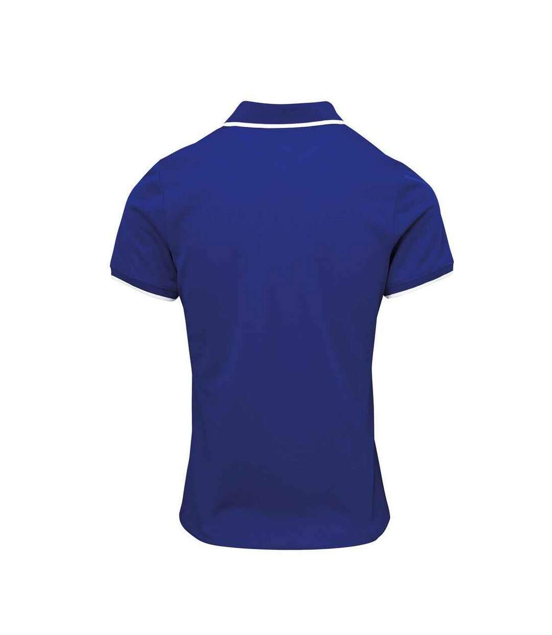 Polo Coolchecker Femme Bleu Roi Blanc Premier-2