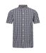 Mens denmoor checked shirt navy/white Regatta-1