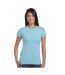 Gildan Ladies Soft Style Short Sleeve T-Shirt (Sky)