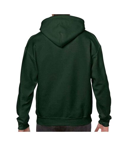 Sweat à capuche homme vert forêt Gildan