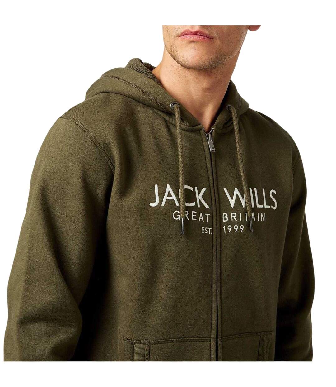 Mens Pinebrook Graphic Full Zip Hoodie Leaf Jack Wills-4