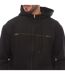 Mens Artwork Full Zip Hoodie Black Boss-3
