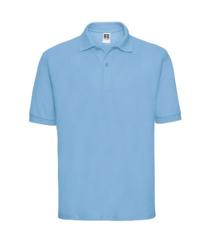 Russell Mens Polycotton Pique Polo Shirt (Sky Blue)