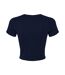 T-shirt Court Femme Bleu Marine Uni Bella + Canvas-2