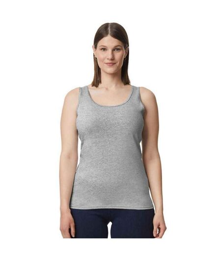 Débardeur Motif/style Uni Softstyle Femme Gris Gildan