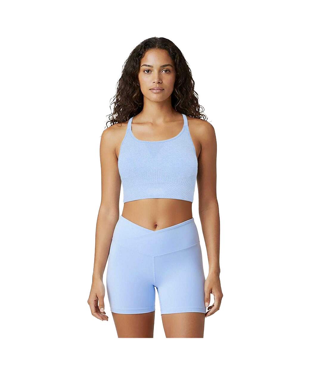 Brassière De Sport Motif/style Ajustable Femme Bleu Pâle USA-1