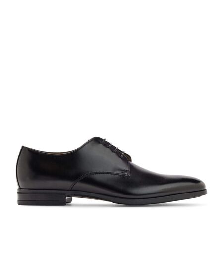 Mens Kensington Leather Derby Shoes Black Boss