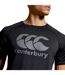 Mens Big Logo Super Light T-shirt Black Gunmetal Grey Canterbury-4