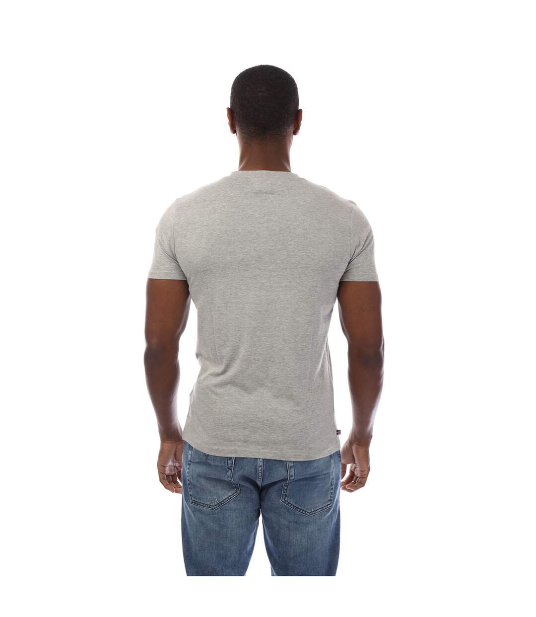 Mens London Aldis T-shirt Grey Aquascutum-4