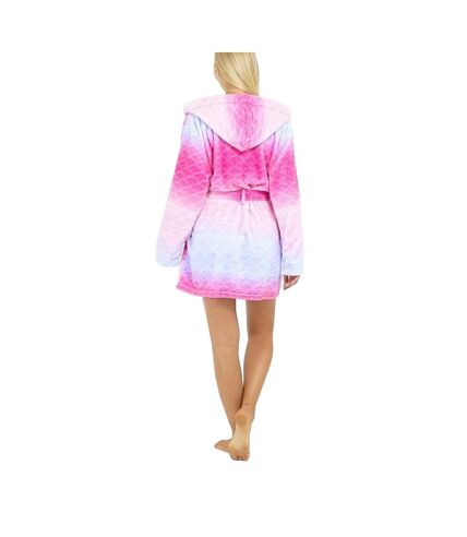 Brave Soul Ladies/Womens Mermaid Hooded Dressing Gown (Pink) - UTUT865