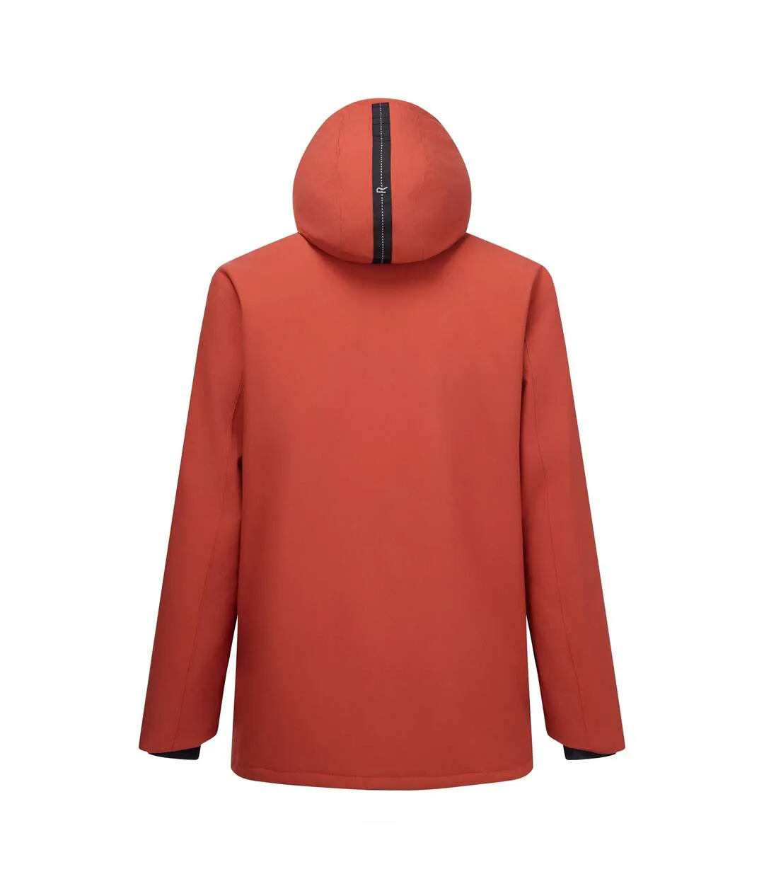 Veste Imperméable Et Isolante À Capuche Ajustable Motif/style Uni Baylon Homme Orange Rouge Regatta-3