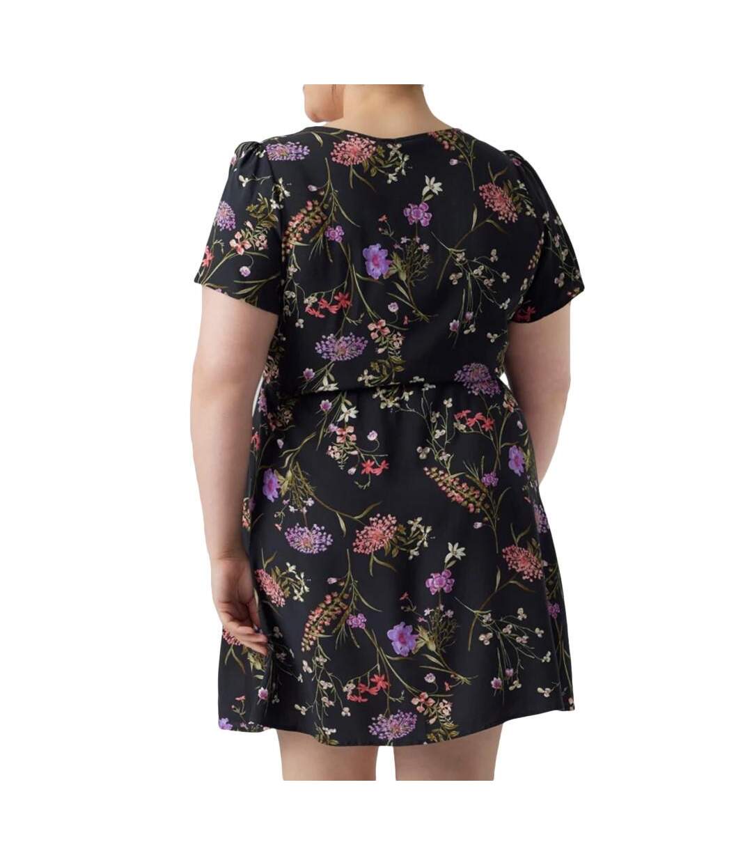 Robe Noire à Motifs Femme Vero Moda CURVE Easy - 42