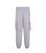Mens 90s Cargo Jogging Bottoms Gris Chiné Build Your Brand-2
