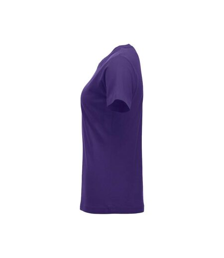 Womens/ladies New Classic T-shirt Bright Lilac Clique