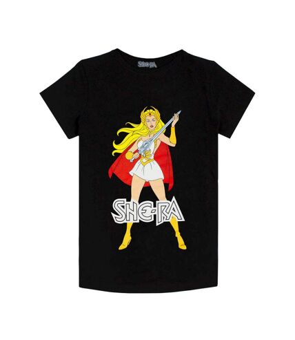 She-Ra Princess Of Power Womens/Ladies MOTU Pajama Set (Black/White)