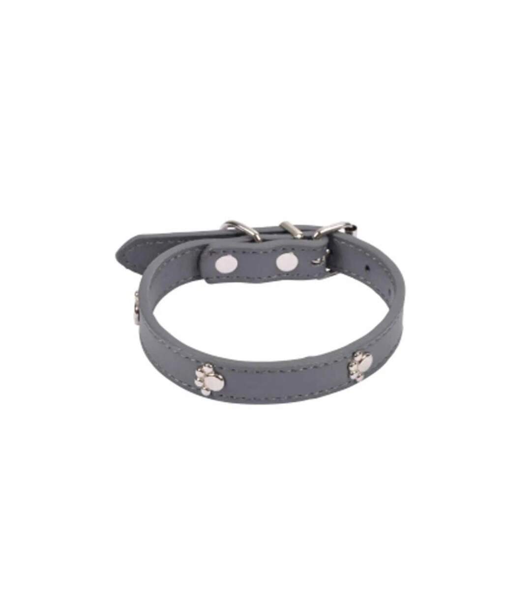 Collier Fantaisie pour Chien Pattes 35cm Anthracite-1