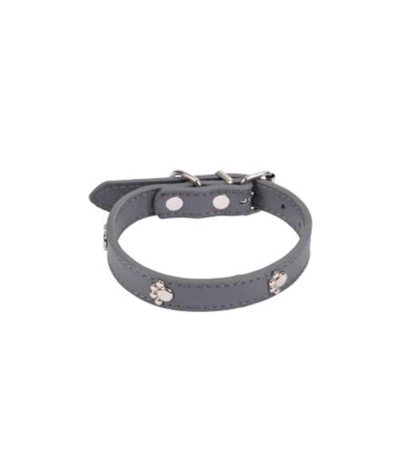 Collier Fantaisie pour Chien Pattes 35cm Anthracite