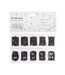 Lot de 100 Lettres pour Boîte Lumineuse 6cm Noir-1