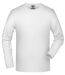 T-shirt stretch homme manches longues - JN056 - blanc