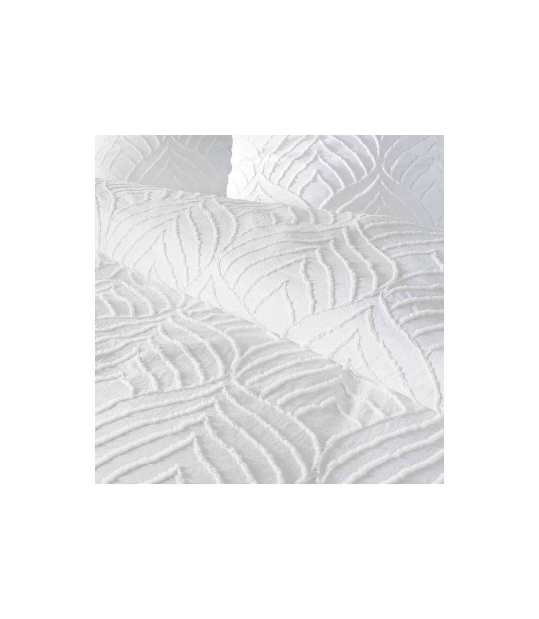 Parure de Lit 3 Pièces Heltie 260x240cm Blanc-4