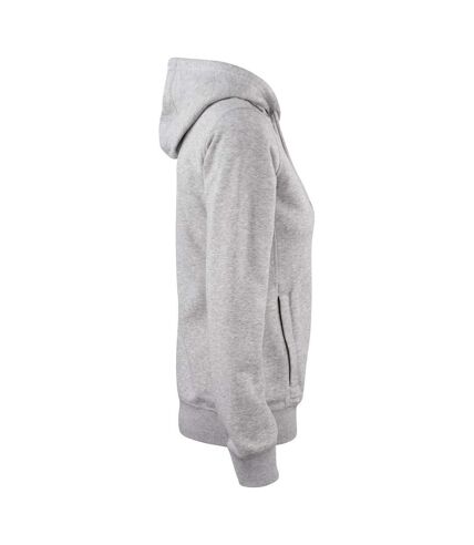 Veste à capuche premium femme gris chiné Clique Clique