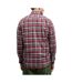 Chemise à carreaux  marine/bordeaux homme timberland poplin-2