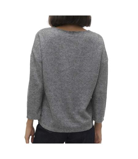 Pull gris femme vero moda blis - l