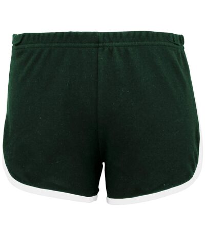 American Apparel Womens/Ladies Cotton Casual/Sports Shorts (Forest / White) - UTRW4012