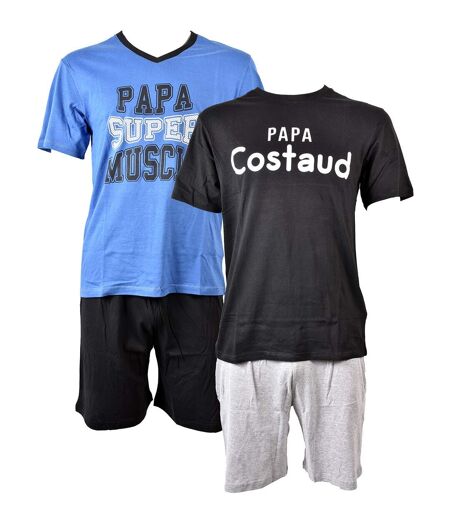 Pyjama Court COTON MUSC Pack de 2