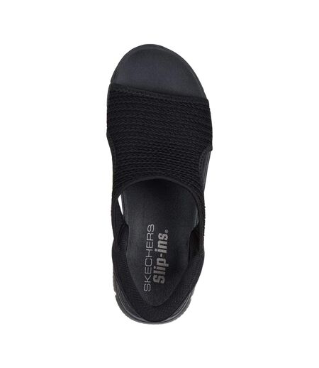 Womens/ladies Summits Sweetly Evolved Slip-in Sandals Black Skechers