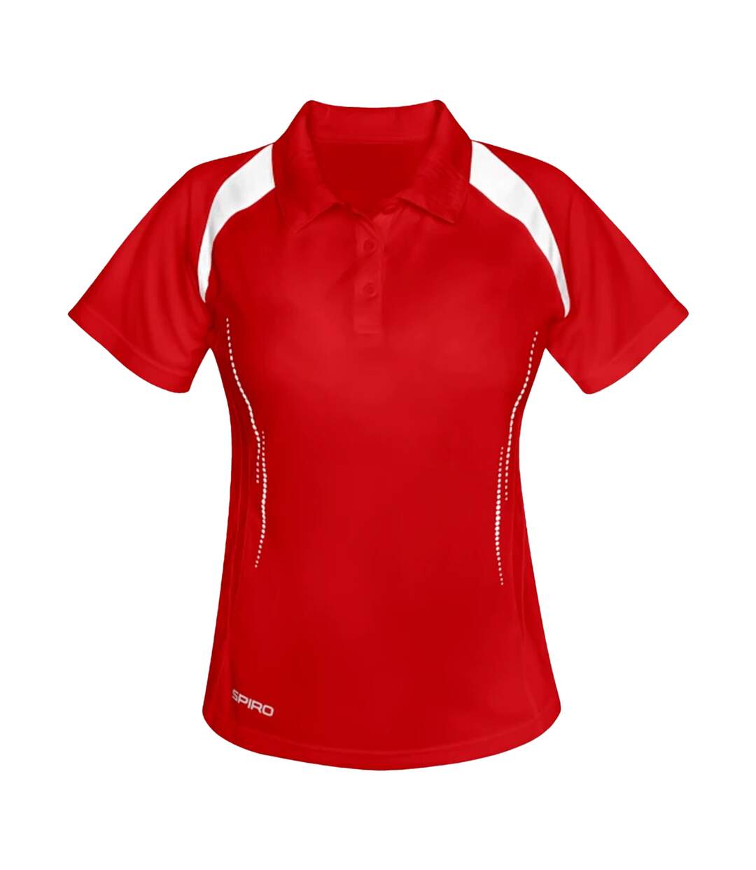 Polo sport femme rouge/blanc Spiro-1