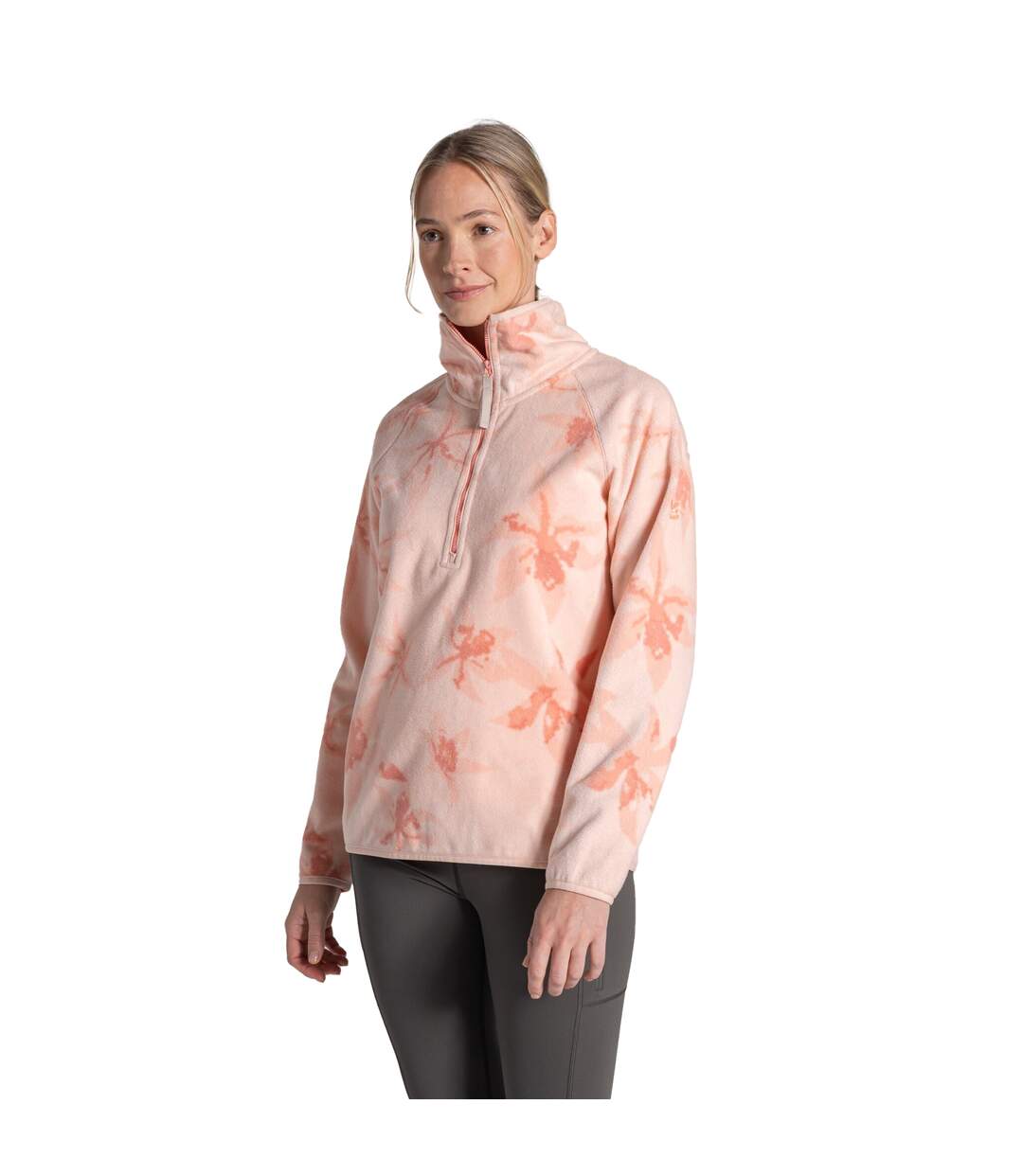 Haut Polaire Motif/style National Trust Reedmace Femme Beige Craghoppers-4