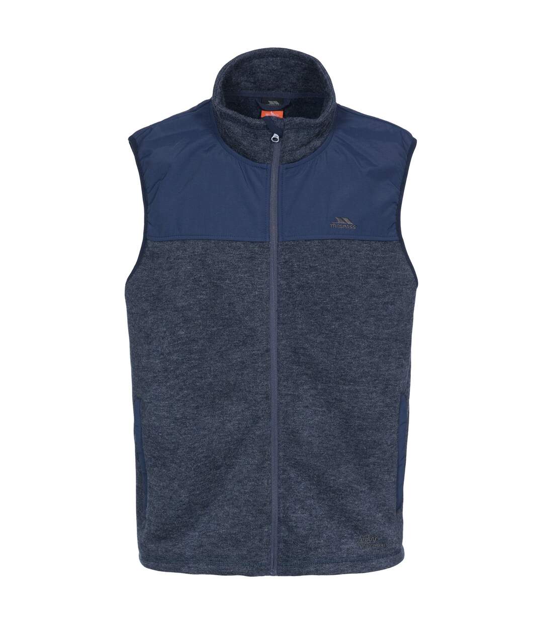 Mens Leafminer Fleece Gilet Navy Melange Trespass-2