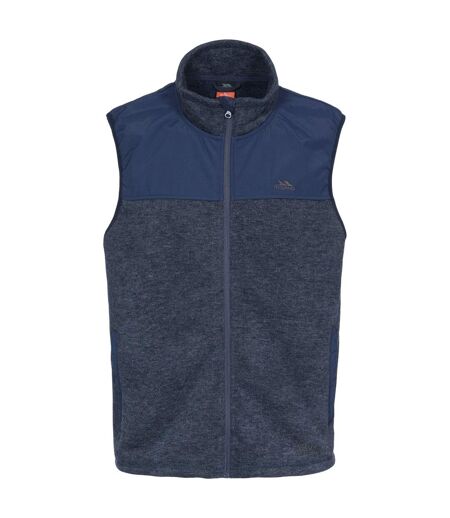Mens Leafminer Fleece Gilet Navy Melange Trespass