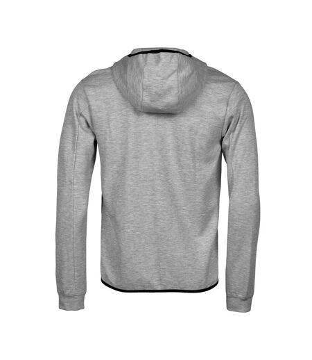 Mens Athletic Full Zip Hoodie Heather Grey Tee Jays