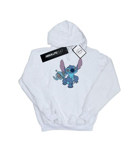 Disney Sweat à capuche hypnotisé Lilo And Stitch Femme/Ladies (Blanc) - UTBI5534