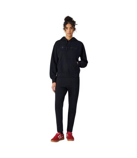 Sweat À Capuche Motif/style Logo Brodé Femme Noir Champion