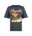 T-Shirt gris femme disney bambi springing-2