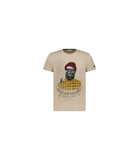 T-Shirt col rond avec tête de mort esprit bucheron TELLSON