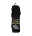5 Pairs Mens Black Crew Breathable Socks-2